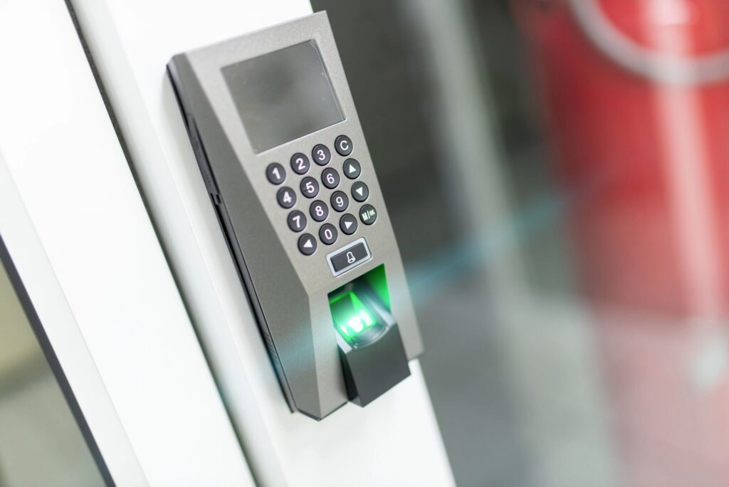 High-Tech Fingerprint Scanner Device Image